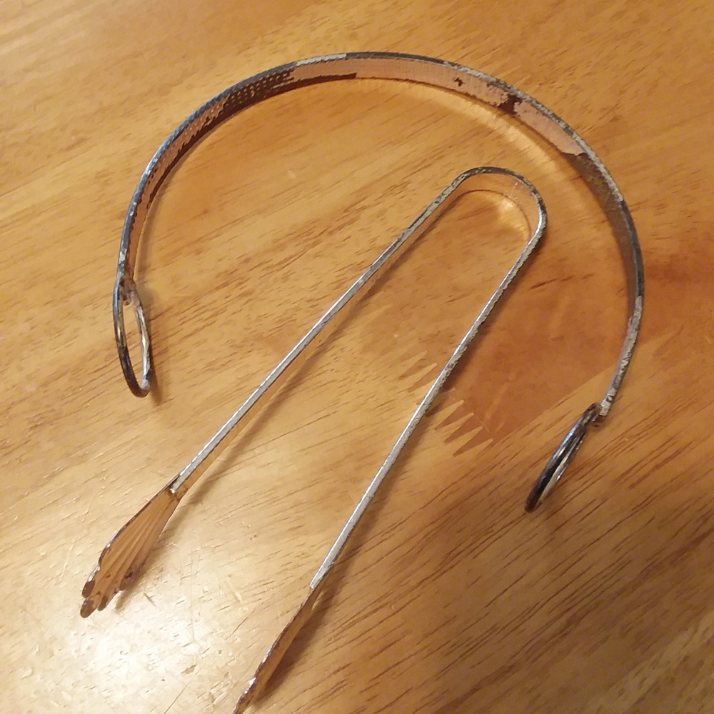 Vntg Ice Bucket Glass Handle Tongs - Picture 11 of 14